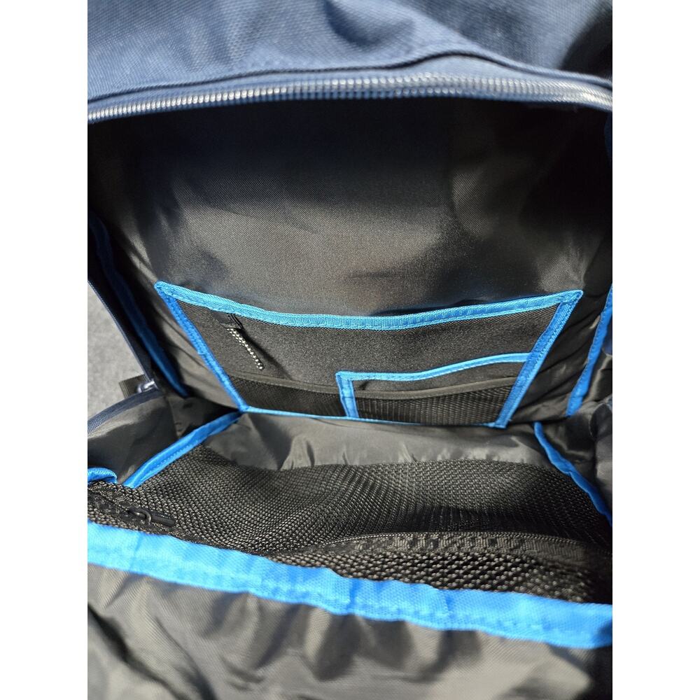 Billabong Backpack Blue Tie Dye School Laptop Bag Water Bottle Pockets Large - Picture 4 of 16